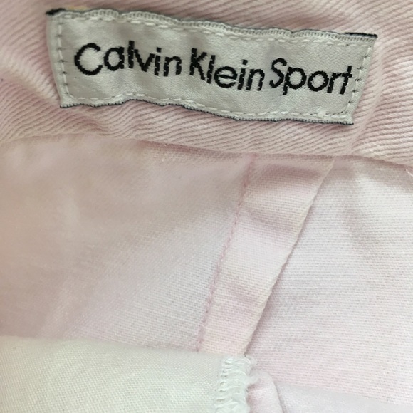 Calvin Klein mini skirt pale pink denim cotton - Picture 3 of 5
